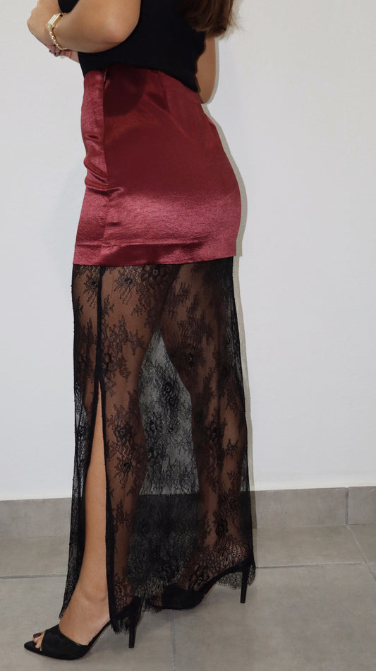 Merlot Maxi Skirt