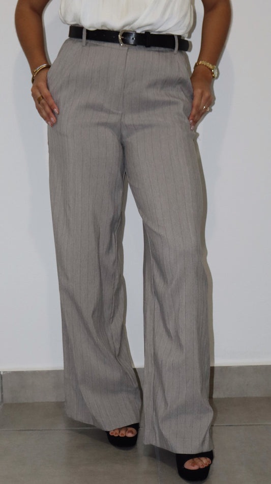Stripe Wide Leg Trouser