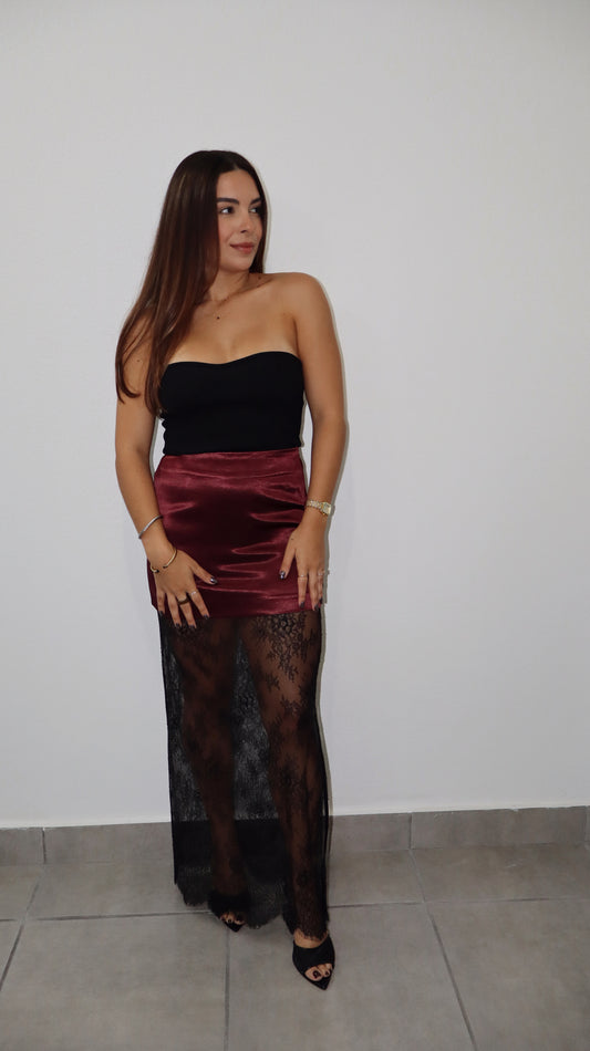 Merlot Maxi Skirt