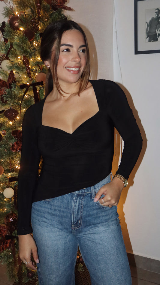 Asymmetrical Blck Top