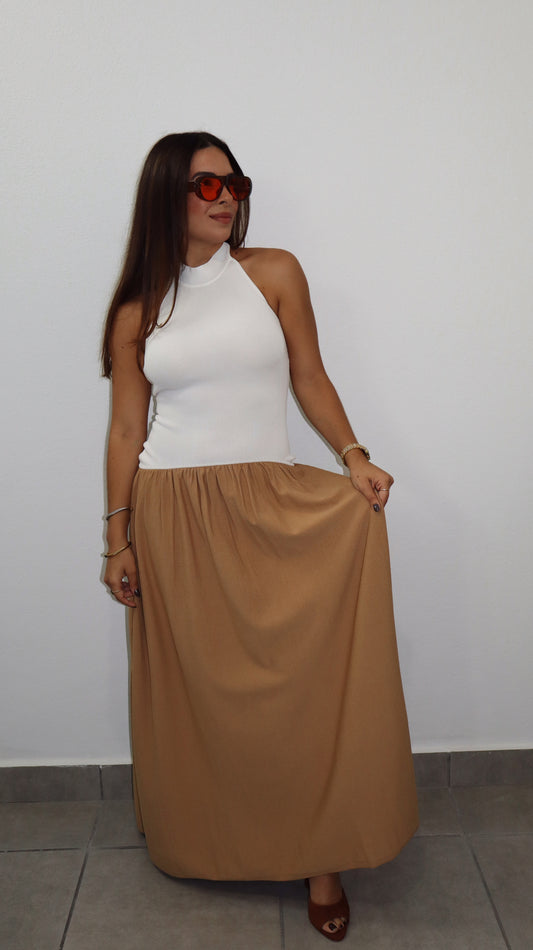Camel Maxi Dress