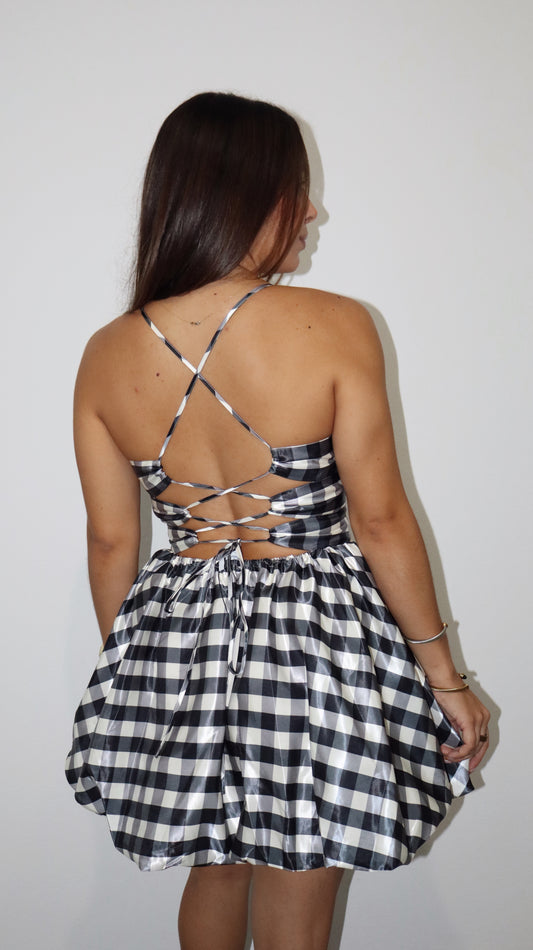 Checkers Bubble Dress